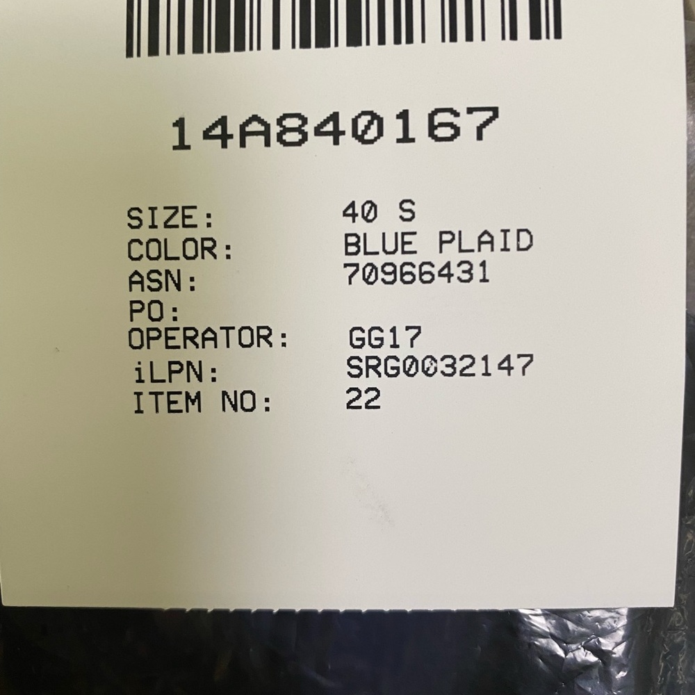Joseph Abboud Blue Plaid Sport Coat. NWT - Picture 10 of 10